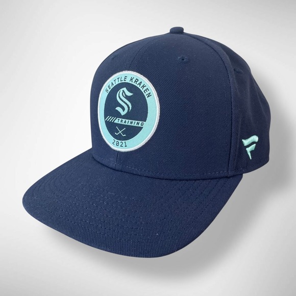 Fanatics Other - Fanatics NHL Seattle Kraken 2021 Training Hat Navy Blue Authentic Pro Snapback